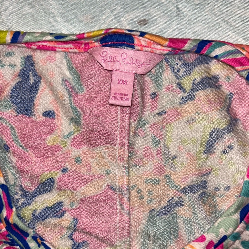 Lilly Pulitzer Pink and Blue Long Sleeve Dress - Picture 2 of 5